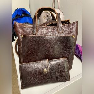 Portland Leather mini crossbody and wallet